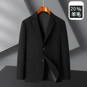 Costumes masculins 2024 xl9xl Fashion Business Casual Slim Solid Color Gentleman's Fleece Mabet Plus Fat Large Pocket Jacquard Craft Blazer