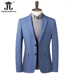 Costumes pour hommes 22 couleurs Bleu Gris Noir Plaid Stripe Business Formel Manteau Slim Mens Costume Casual Veste Groom Homme Robe De Mariée Blazer