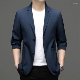 Trajes para hombres 5665-Moda para hombres Traje pequeño informal para hombre Versión coreana de chaqueta delgada Color sólido