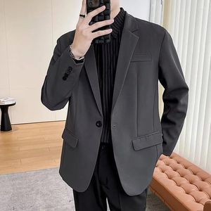 Herenkostuums 6 kleuren Stijlvolle casual blazer Hombre Luxe Plus-maat Single-breasted herenpak Jas Koreaanse zakelijke formele sociale jas