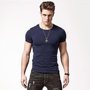 Herenpakken 6877 MRMT RONDE HALS Heren Korte mouw t-shirt Pure Kleur MANNEN LYCRA KATOENEN MAN KLEINGING VOOR MANNELIJKE