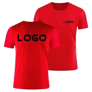 Costumes masculins A1027 Logo personnalisé T-shirt sécheur rapide Impression de texte Nom de l'équipe Men et femmes Shirt Shirt Taille