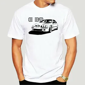 Herenpakken A1056 Duitsland Auto -fans E39 Classic M Power M5 T -shirt Cotton White Custom Print 2024 Shirt 4446X
