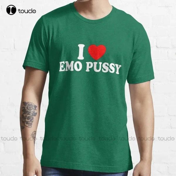 Costumes masculins a1199 collage j'aime emo pussy T-shirt t-shirt homme maillot de natation extérieur simple vintag décontracté t-shirts personnalisé cadeau xs-5xl imprimé