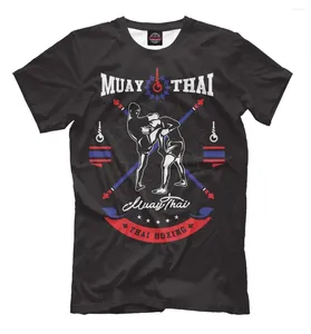 Herenpakken A1247SUMmer Muay Thai T -shirt Sport Running Gym Fitness Combat Training Shirts Sportswear boksen snel droog