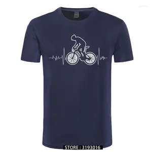 Trajes para hombre A1337 camiseta ropa de marca bicicletas Logo bicicleta de montaña latido divertido bicicleta ciclismo regalo camiseta