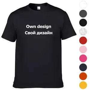 Suites para hombres A1465 Camiseta de algodón Personalizar con su propio diseño de logotipo Impresión Impresión Unisex T Shirt Tops Camisetas para mujeres