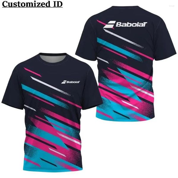 Trajes para hombres A1789 Camisetas para hombres Camiseta de secado rápido Uniformes de bádminton Mesa Mesa de tenis de tenis 3D Manga corta impresa deportes transpirable