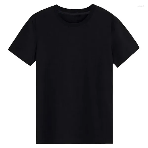 Trajes para hombres A3414 Camiseta delgada para hombre Camiseta lisa Camiseta en blanco estándar Camisetas blancas y negras Top