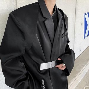Costumes pour hommes Arrivée Blazers Unique et personnalisé Design Loose Style Coréen Fashion Designer Jacket Bright Tissu