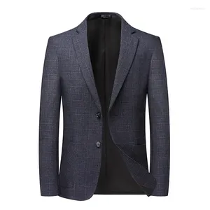 Herenpakken Collectie Mode Suepr Grote Herfst Business Casual Geruite Bedrukte Single Suit Grote maten 2XL 3XL 4XL 5XL 6XL 7XL 8XL