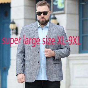 Herenpakken Aankomstmode Super grote hoge kwaliteit Blazers met één borsten Blazers Men Coat Plus Size XL 2xl 3xl 4xl 5xl 6xl 7xl 8xl 9xl