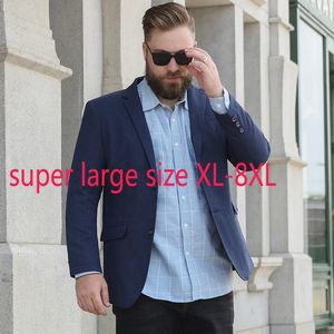 Herenpakken Collectie Suepr Grote Mannen Casual Pak Herfst Jas Knappe Jonge Single Breasted Blazers Plus Size XL-5XL6XL 7XL 8XL