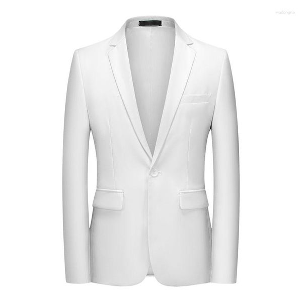 Trajes de hombre otoño e invierno 2023 traje abrigo de talla grande moda coreana Top Casual vestido de novia de una pieza novio