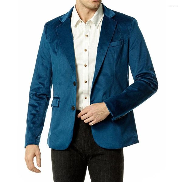 Costumes pour hommes Automne Printemps Casual Homme Velvet Blazer Haute Qualité Slim Fit Costume Veste Costume De Marié Formelle Soirée Blazers Pour Hommes