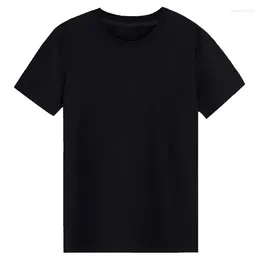 Costumes pour hommes B6083 T-shirt mince hommes T-shirt uni T-shirt blanc standard T-shirt blanc noir