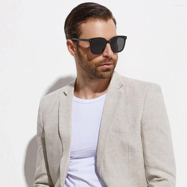 Costumes pour hommes beige en lin d'été de mode hommes décontractés slim fit blazers hombre de haute qualité personnalisé 2 pièces veste veste pantalon costume homme