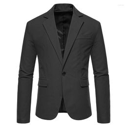 Trajes para hombre, chaqueta Blazer de gamuza negra para hombre, traje de un botón ajustado de marca 2023 para boda, novio, cena, fiesta, esmoquin, Blazers XXL