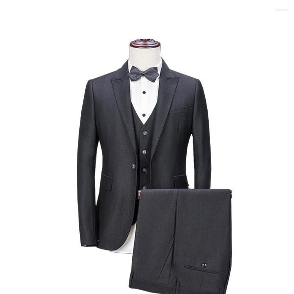 Costumes pour hommes costume noir hommes sur mesure sur mesure classique mariage tailleur marié S-5XL