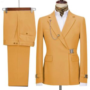 Costumes pour hommes Blazer pantalon pour hommes décoration veste concepteur italien fête mariage coupe ajustée Homme Banquet costume veste stop