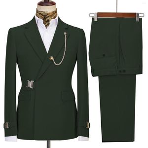 Herenpakken blazer broek voor mannen decoratie jas Italiaans designer feestje bruiloft slank fit homme banket suit jacketstop macai