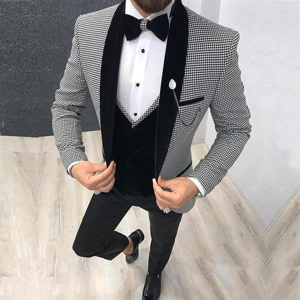 Costumes pour hommes Blazers 2021 matin hommes costume dîner fête bal personnalisé Homme marié mariage Blazer coupe ajustée homme smoking 3 pièces181h