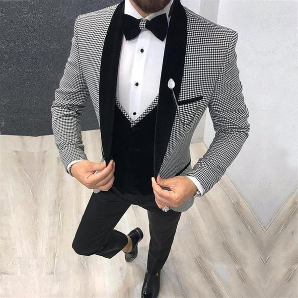 Costumes pour hommes Blazers 2021 matin hommes costume dîner fête bal personnalisé Homme marié mariage Blazer Slim Fit Homme smoking 3 pièces 228U