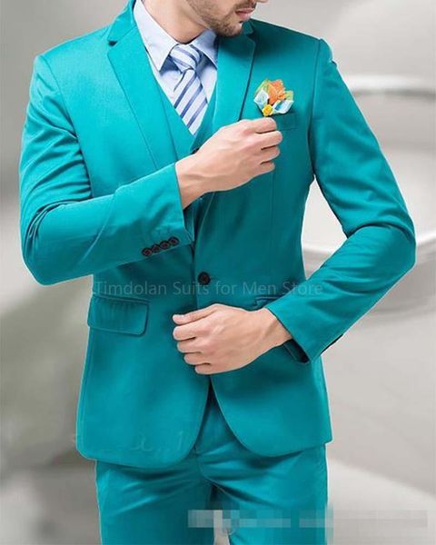 Trajes para hombres Blazers 2023 Llegada personalizada Fit Slim Blazer Men Men para el novio de la solapa con muesca de boda