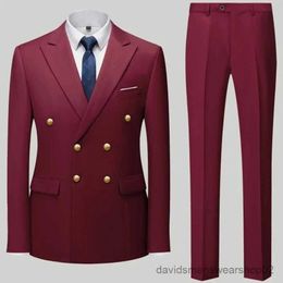 Suisse pour hommes Blazers 2023 Fashion Nouvelle hommes Mentide Casual Boutique Double Breasted Suit Pants / hommes Business Suit Jacket Blazers Coat Pantal