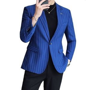 Herenpakken Blazers 2023 Groot formaat Casual Fashion Business Slim Gentleman Professional Dress Coat Gratis strijken 230427