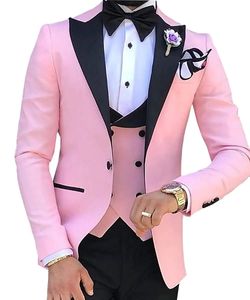 Costumes pour hommes Blazers 2023 Hommes 3 pièces pour les mariés sur mesure Tuxedos Costume de mariage Terno MasculinoJacketPantVest 231129