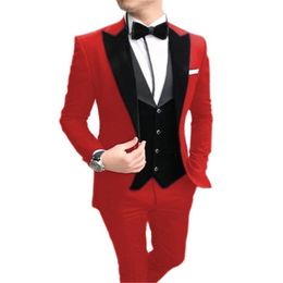 Trajes de hombre Blazers 2023 primavera otoño Est moda guapo traje azul Homme negocios hombre boda para hombres Slim Fit esmoquin 3 piezas