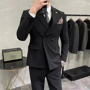 Men S Suits Blazers 2024 Custom Made Jacquard Groomsmen White Groom Tuxedos Shawl Rapel Men Men Wedding Prom Party Man Blazer Pants Set S-3XL #517