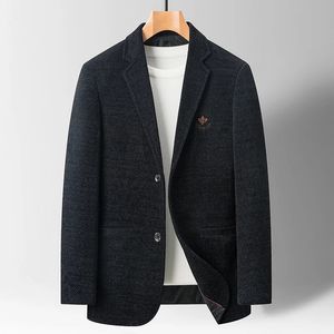 Herenkostuums Blazers 2024- Herenmode Heren Elegant Bruiloft Ademend Trend Britse stijl Casual Slim-fit Koreaans Zakelijk Bruiloftsblazer 231018