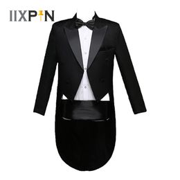 Costumes pour hommes Blazers 4 pièces hommes Tailcoat messieurs costume de smoking formel Double boutonnage Blazer hirondelle manteau mâle vestes de mariage costumes Blazers 230824