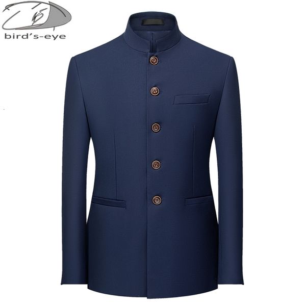 Costumes pour hommes Blazers 6Color Hommes Couleur Unie Stand Col Costume Style Chinois Slim Fit Blazer Mâle ZhongShan Costume Veste Tunique Chinoise Costume 230329