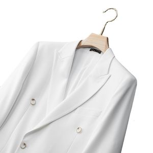 Costumes pour hommes Blazers Arrivée Mode Blanc À Double Boutonnage Robe De Banquet Manteau Costume De Mariage Plus La Taille XL 2XL 3XL 4XL 5XL 6XL 7XL 230630