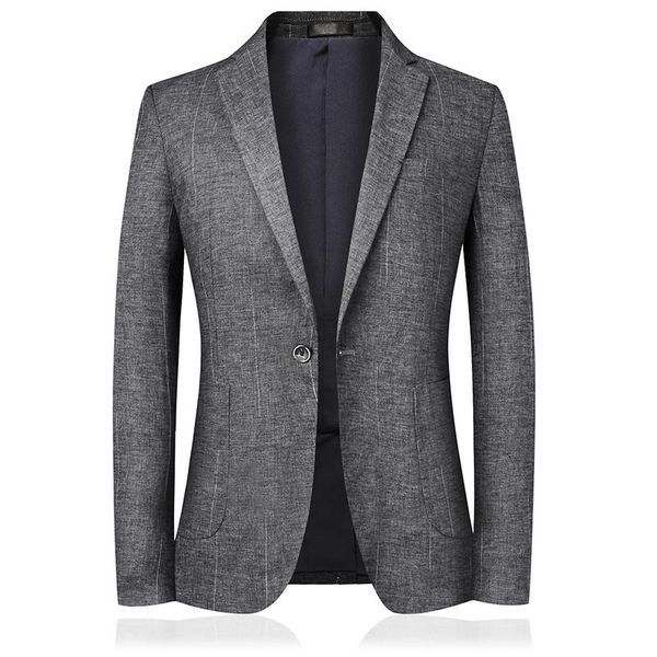 Costumes pour hommes Blazers Arrivée Luxury Men Blazer Spring Fashion Brand Slim Fit Suit Terno Masculino Men / Linon