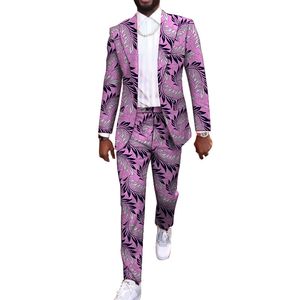 Herenpakken Blazers Aankomst Afrikaans Party Draagt ​​Aangepaste Casual Mens Pant Suits Blazers Patch broek Ankara Fashion mannelijke bruiloftskleding 230812