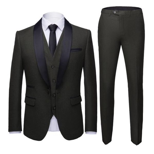 Trajes de hombre Blazers Traje negro Homme Último diseño de pantalón de abrigo para hombres Azul marino Boda Formal Oficina de negocios Ropa de baile