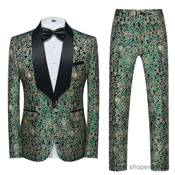 Costumes pour hommes Blazers Boutique 6XL (Blazer + pantalon) Robe de soirée pour hommes avancée Simple élégante mode fête Performance Banquet costume pour hommes 2 pièces