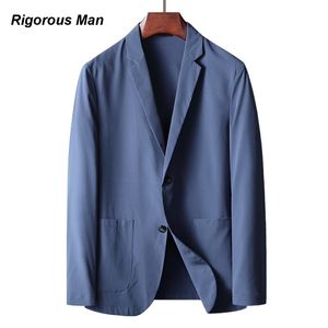 Herenpakken Blazers Merk Hoogwaardige Business Casual herenblazer Lente Zomer Dunne Effen Kleur Lichtgewicht Zonbeschermingspak Jas Herenkleding 230808