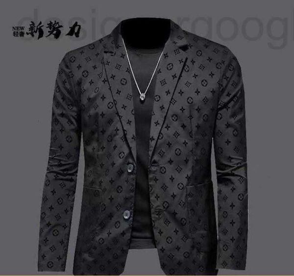 Costumes pour hommes Blazers Designer Spring Mens Western Vêtements Hommes Classique Lettre Imprimer Blazer Automne Luxe Manteau Manteau Slim Fit Patchwork Femmes T6V6