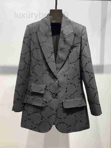 Costumes pour hommes Blazers Fashion Designer Classique Casual Alphabet Imprimer Vestes De Luxe Marque À Manches Longues Slim Fit C4R1