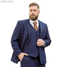 Trajes para hombres Blazers Traje gordo Traje de gran tamaño para hombres más fertilizante XL Vestido profesional Traje elástico suelto Chaqueta gorda Abrigo Vestido de novia Q230103