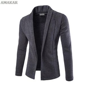 Costumes pour hommes Blazers Veste formelle pour hommes Casual Business Cardigan 2023 Streetwear Slim Revers à manches longues Robe chaude Manteau Bureau