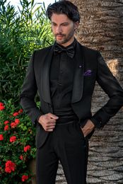 Costumes Hommes Blazers Beau Châle Revers Hommes Smokings Un Bouton Blazer Fête De Mariage Bal Garçons D'honneur Manteau De Célébrité 2 Pièces Maigre Veste Pantalon 230509