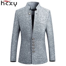 Herenpakken Blazers HCXY BLAZER MANNEN Spring Chinese stijl Business Casual Stand Collar Male Blazer Slim Fit Mens Blazer Jacket M-5XL 230329