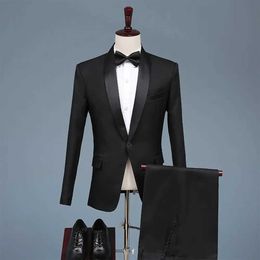 Men's Suits Blazers Hot selling mens clothing grooms business wedding party dress formal occasion tailcoat 2/3-piece set gift bow Q240507