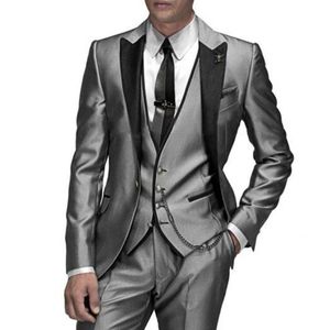 Herenpakken Blazers Italiaanse Tailcoat Design Men Suits For Wedding Prom JacketpantsVest Elgant Terno Men Set Set Set Groomsmen Groom Tuxedos 230509